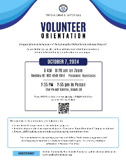 Volunteer Orientation Flyer